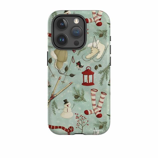 Iphone Tough Case – Winter Pattern By Maja Lindberg Iphone Cases