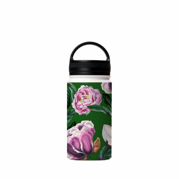 Jive Floral Green Insulated Stainless Steel Water Bottle Around The House