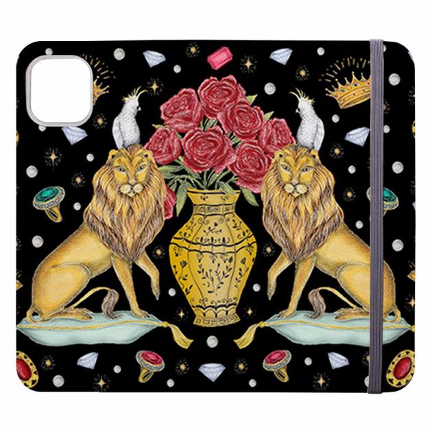 Lion And Vase By Catherine Rowe Wallet Case Iphone Cases