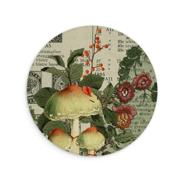 Mushroom Fashions Vegan Leather Mouse Mat Lifestyle & Travel