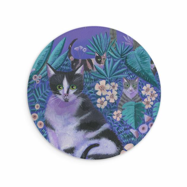 Night Cats 2 Mouse Mat By Mary Stubberfield Lifestyle & Travel