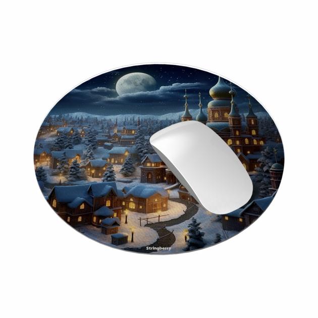 Orthodox Xmas Vegan Leather Mouse Mat Lifestyle & Travel