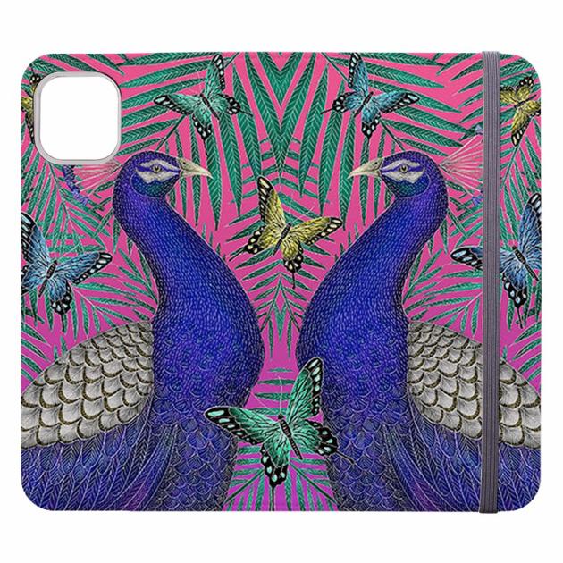 Peacocks And Butterflies By Catherine Rowe Wallet Case Iphone Cases