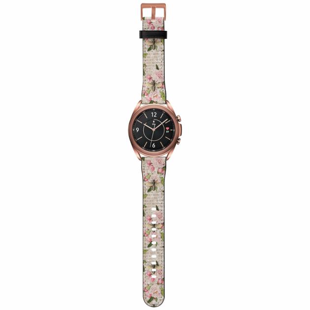 Pink Bees Samsung Watch Strap Android Watch Straps