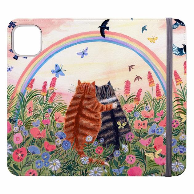 Rainbow Cats Wallet Case By Mary Stubberfield Iphone Cases