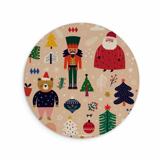 Ready For Xmas Vegan Leather Mouse Mat Lifestyle & Travel