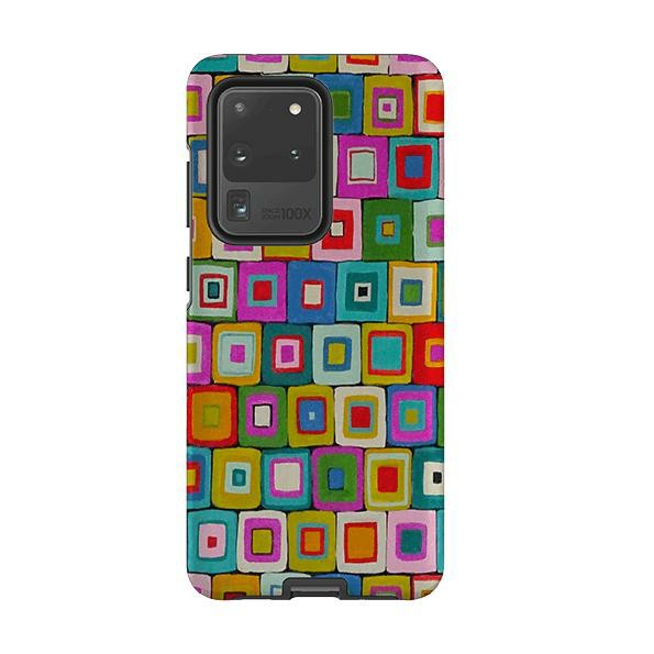 Samsung Tough Case – Atelier Blanket Squares Bright By Sarah Campbell Phone Cases