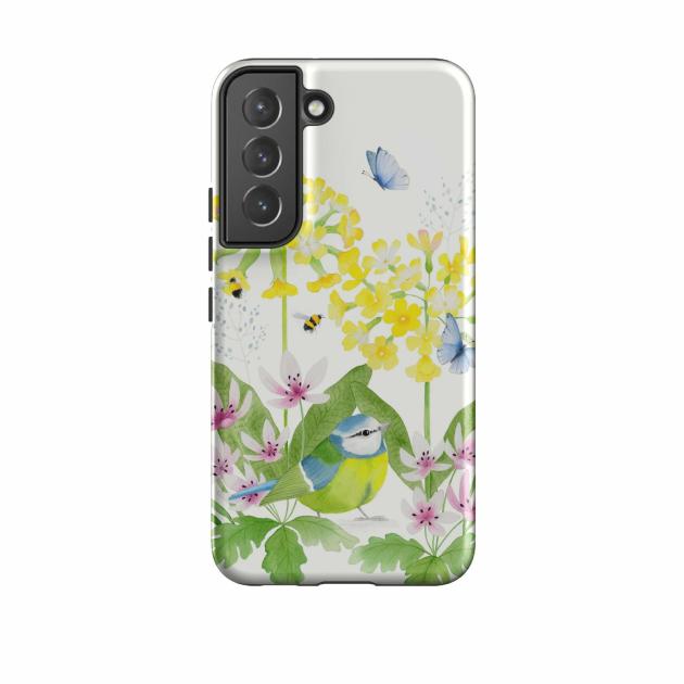 Samsung Tough Case – Blue Tit Garden By Bex Parkin Phone Cases