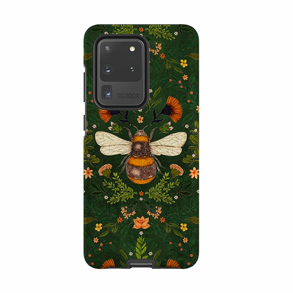 Samsung Tough Case – Botanical Bee Green By Jade Mosinski Phone Cases