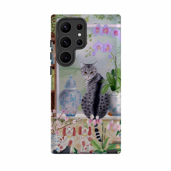 Samsung Tough Case – Cat In Window By Bex Parkin Phone Cases