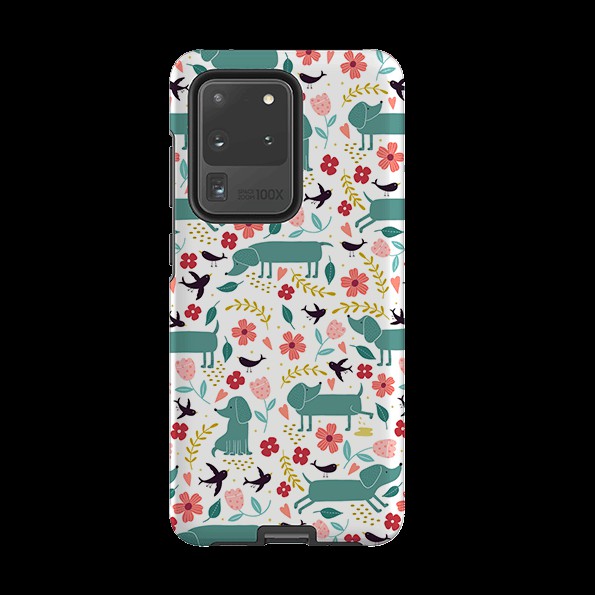 Samsung Tough Case – Cheek Dachshunds By Suzy Taylor Phone Cases