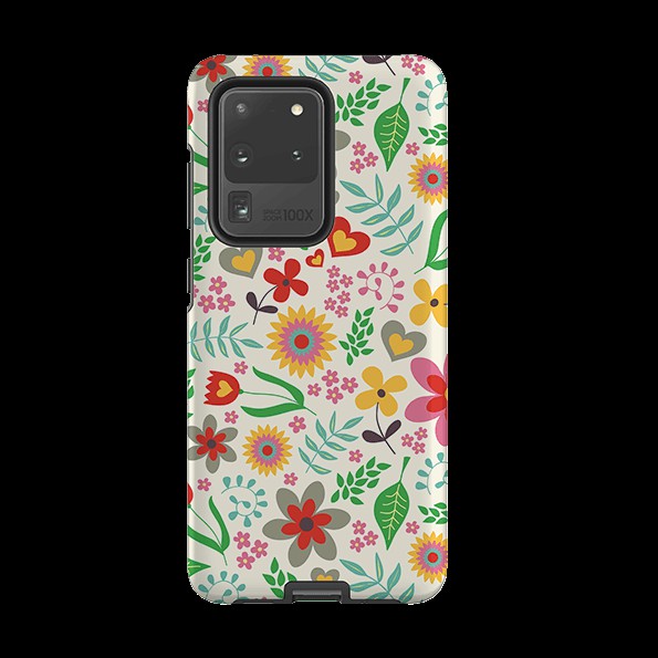 Samsung Tough Case – Folky Floral By Suzy Taylor Phone Cases