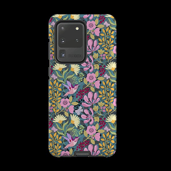 Samsung Tough Case – Hummingbird Pattern By Bex Parkin Phone Cases