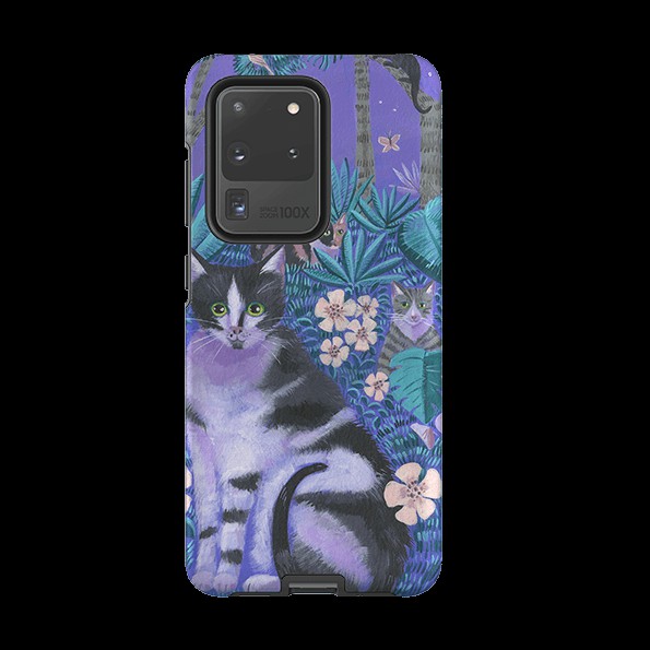 Samsung Tough Case – Night Cats 2 By Mary Stubberfield Phone Cases