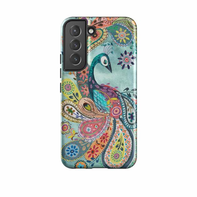 Samsung Tough Case – Peacock Dreams By Caroline Bonne Muller Phone Cases