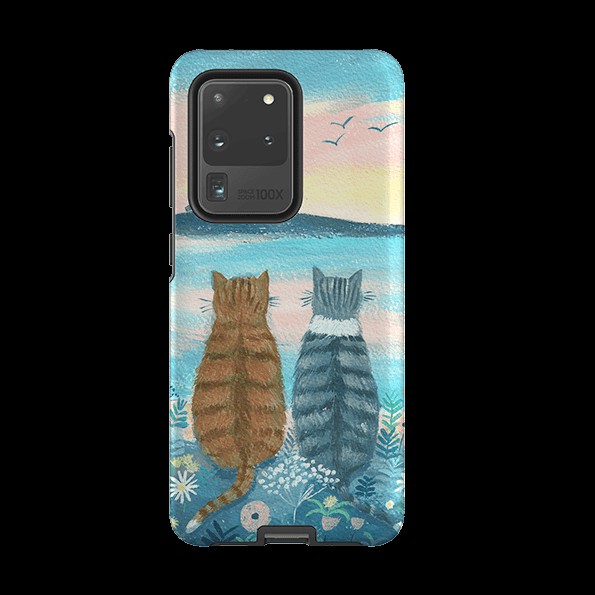 Samsung Tough Case – Sunset Cats 2 By Mary Stubberfield Phone Cases