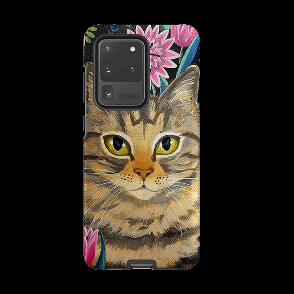 Samsung Tough Case – Tabby Cat By Mary Stubberfield Phone Cases