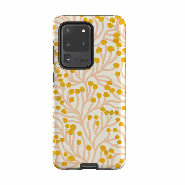 Samsung Tough Case – Vine Pink And Ochre By Katherine Quinn Phone Cases