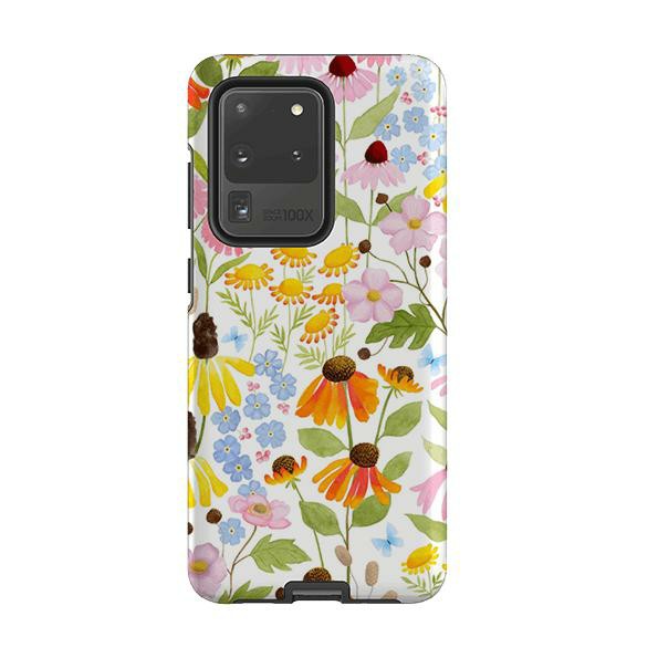 Samsung Tough Case – Wildflower Pattern By Bex Parkin Phone Cases