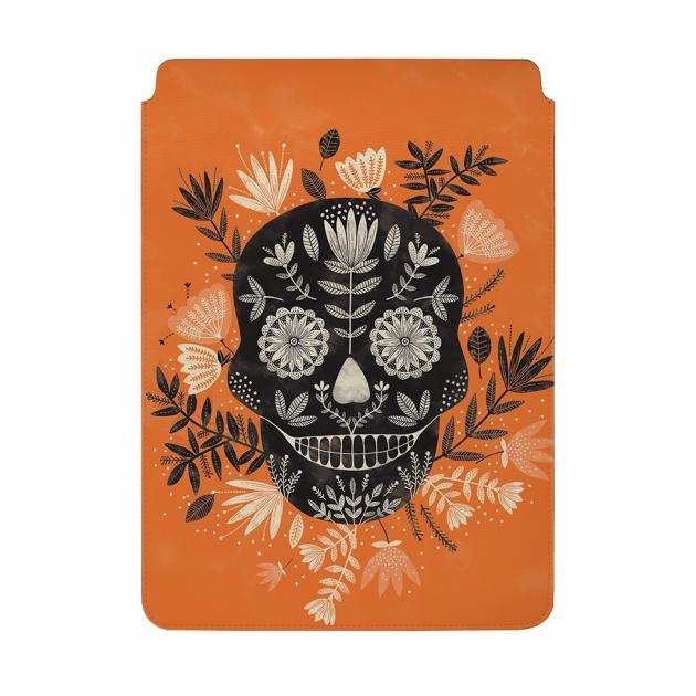 Sugar Skull Orange By Jade Mosinski Laptop, Kindle & Ipad Sleeve Laptop, Kindle & Ipad Sleeves