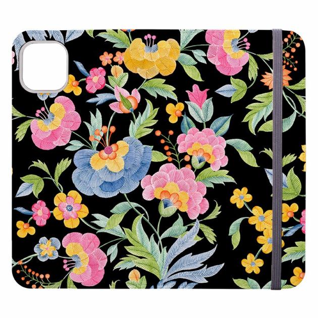 Summer Blossom Black Wallet Case Iphone Cases