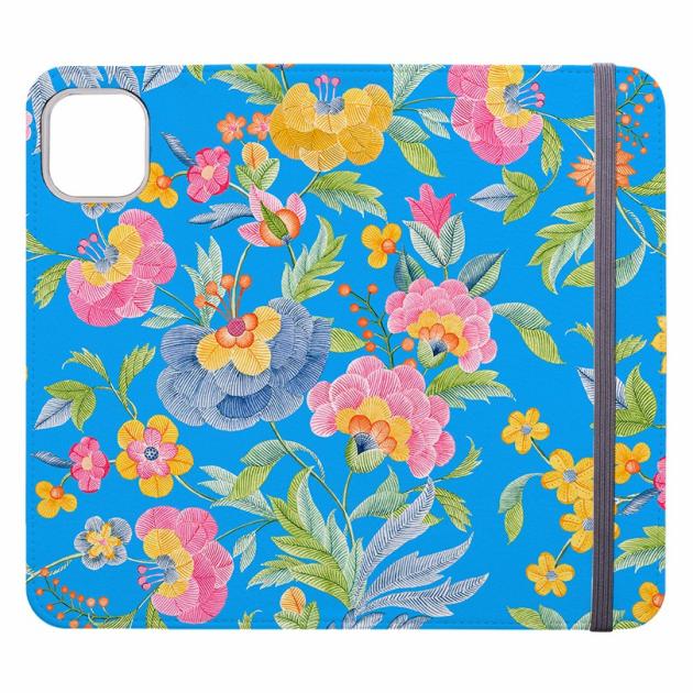 Summer Blossom Light Blue Wallet Case Iphone Cases