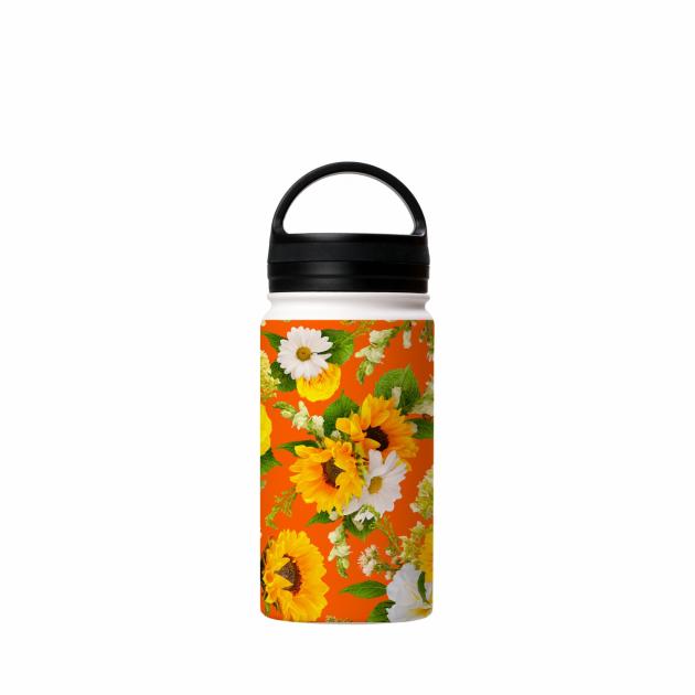 Sunlife Orange Insulated Stainless Steel Water Bottle Around The House