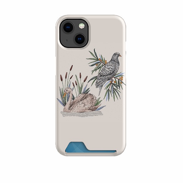 Swan Pigeon By Jade Mosinski Case And Card Case Case + Card