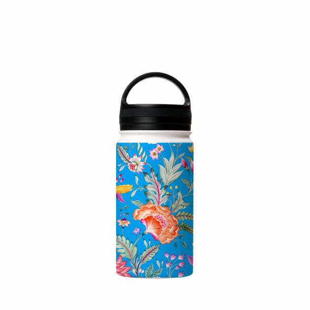 Vale Floral Light Blue Insulated Stainless Steel Water Bottle Around The House