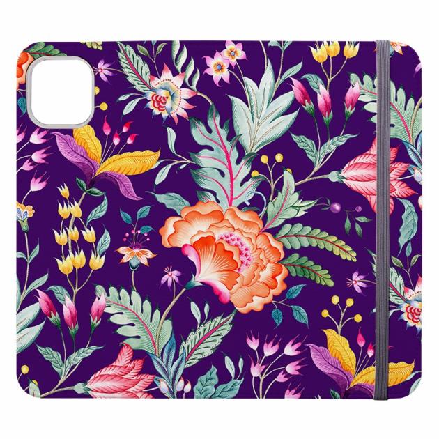 Vale Floral Purple Wallet Case Iphone Cases