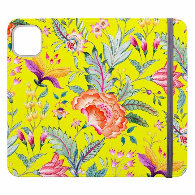 Vale Floral Yellow Wallet Case Iphone Cases