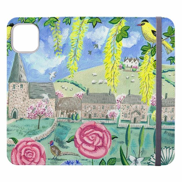 Village Floral Wallet Case By Mary Stubberfield Iphone Cases