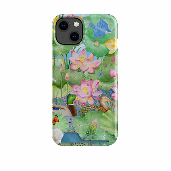 Waterlily Pond By Bex Parkin Case And Card Case Case + Card