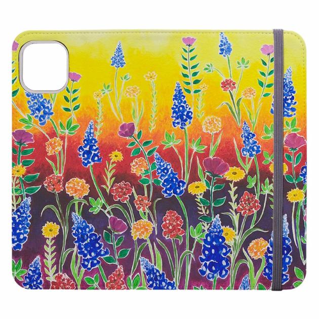 Wildflower Fantasy Wallet Case By Linda Calvert Jacobson Iphone Cases