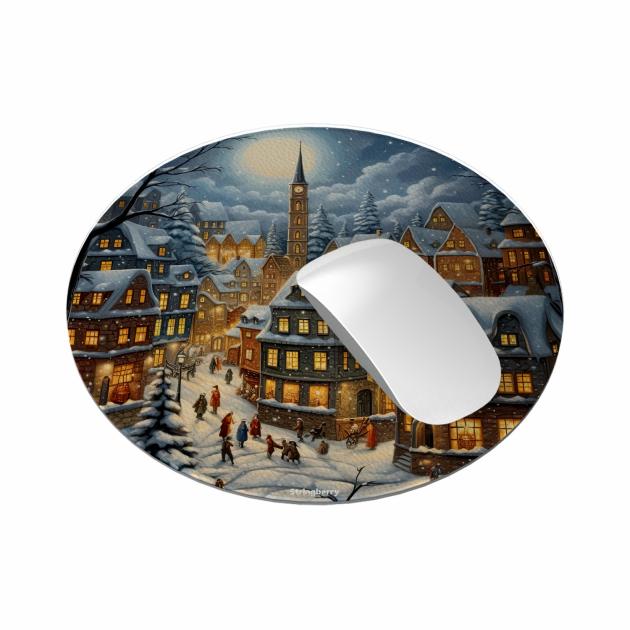 Winter In Salisbury Vegan Leather Mouse Mat Lifestyle & Travel