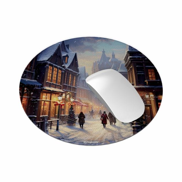 Winter Shopping Vegan Leather Mouse Mat Lifestyle & Travel