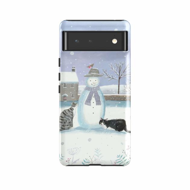 Google Tough Case – Snowman And Cats By Mary Stubberfield Google Cases