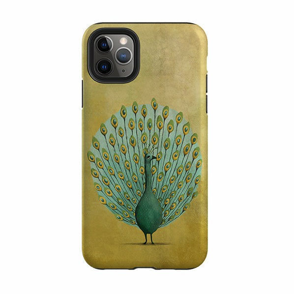 Iphone Tough Case – Peacock By Maja Lindberg Iphone Cases