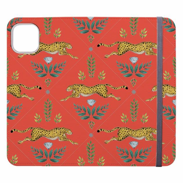 Cheetah Red By Catherine Rowe Wallet Case Iphone Cases