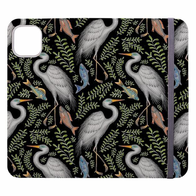 Egret Pattern By Catherine Rowe Wallet Case Iphone Cases