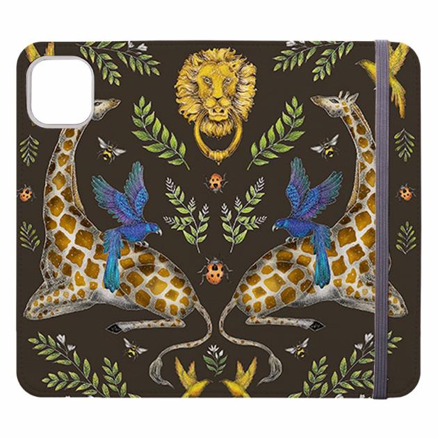 Giraffes Birds And Lion By Catherine Rowe Wallet Case Iphone Cases