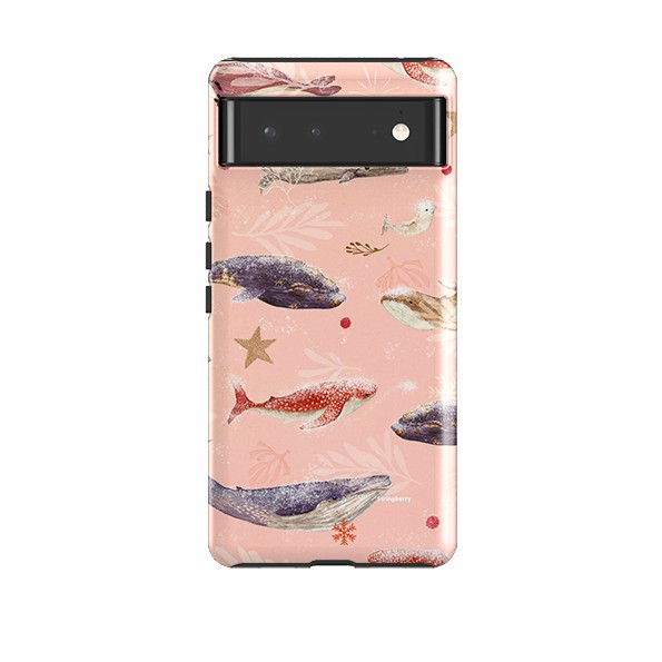 Google Tough Case – Sugar Plum Whales By Katherine Quinn Google Cases