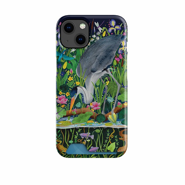 Heron Fishing By Bex Parkin Case And Card Case Case + Card