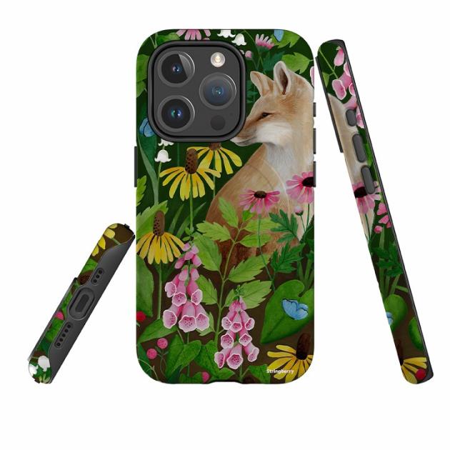 Iphone Magsafe Tough Case – Fox And Foxgloves By Bex Parkin Iphone Cases