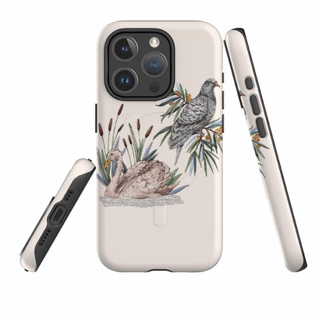 Iphone Magsafe Tough Case – Swan Pigeon By Jade Mosinski Iphone Cases