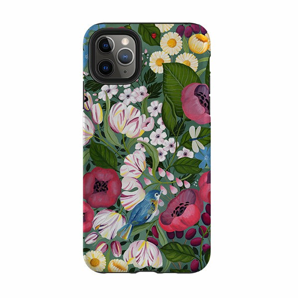 Iphone Tough Case – Bluebird Flowers By Bex Parkin Iphone Cases