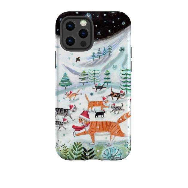 Iphone Tough Case – Cats On Ice By Mary Stubberfield Iphone Cases