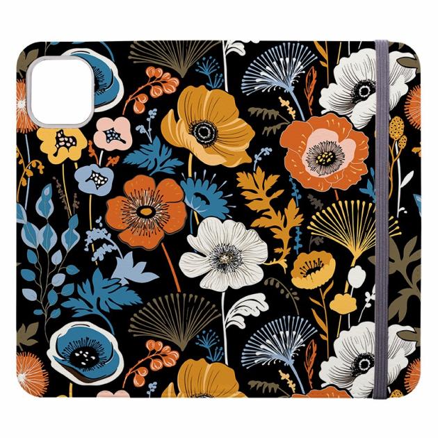 Jazz Floral V Wallet Case Iphone Cases