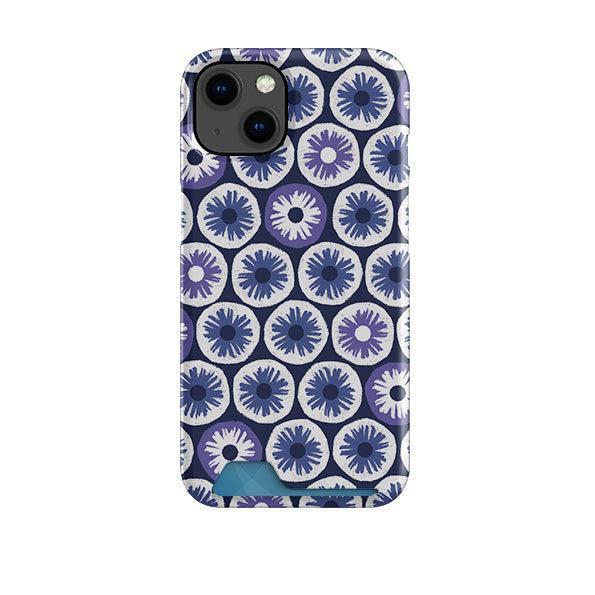 Penny Flowers Blue By Ali Brookes Case + Card