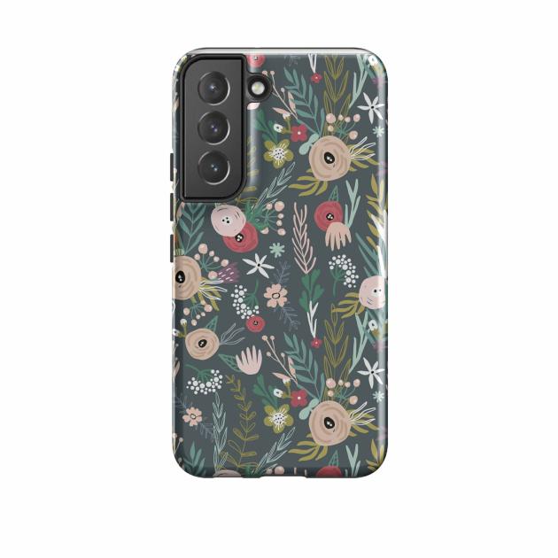 Samsung Tough Case – Winter Scandi Floral Phone Cases